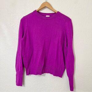 A New Day Fuchsia Knit Long Sleeve Sweater